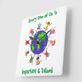 Belangrijke en gewaardeerde kinderen vierkante klok (Hoek)