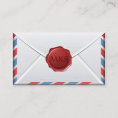 Belangrijke envelop voor Air Mail Visitekaartje (Achterkant)