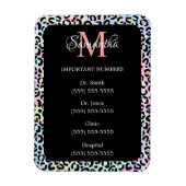 Belangrijke getallen voor de meisjesregenboogluipa magneet (Verticaal)