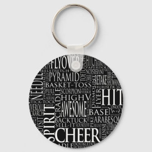 Belangrijke keten van Word Cloud Sleutelhanger