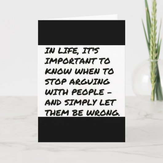 BELANGRIJKE LEVENSSTOP WAARMEE EEN VERKEERDE QUOTE KAART (Voorkant)