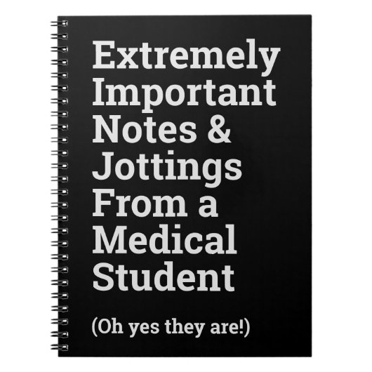 Belangrijke medische student notitieboek (Voorkant)