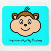 Belangrijke Monkey Business Mousepad Muismat (Voorkant)