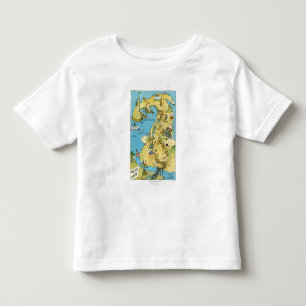 Belangrijke punten voor de cartoon van kabeljauw kinder shirts