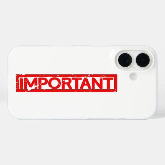 Belangrijke stempel Case-Mate iPhone case (Achterkant (horizontaal))