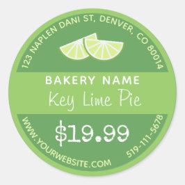 Belangrijke Sticker van de Limoen Bakery Round
