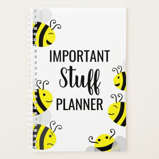 "Belangrijke stuif" Kute Family of Bees Planner (Voorkant)