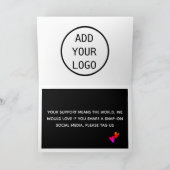 Belangrijke zakelijke dank voor uw opmerking met a bedankkaart (Binnen)