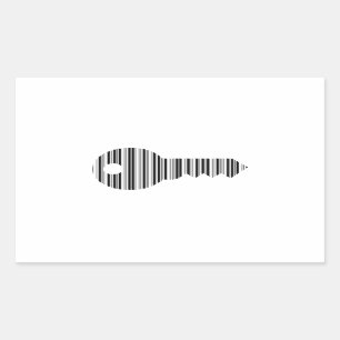 BELANGRIJKSTE BAR-CODE-toetsen Barcode Patroonontw Rechthoekige Sticker