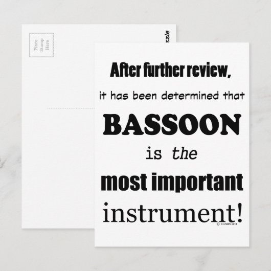 Belangrijkste basisinstrument briefkaart (Voorkant / Achterkant)