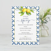 Belangrijkste drukklep Lemon Bridal - Uitnodiging (Staand voorkant)