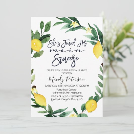 Belangrijkste drukkracht met uitnodiging voor het  (Staand voorkant)