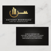 Belangrijkste eigenschappen Goud Metaal | Construc Visitekaartje (Voorkant / Achterkant)