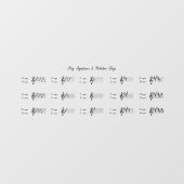 Belangrijkste handtekeningen en bijbehorende sleut raamsticker (Vel)