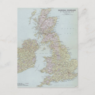 Belangrijkste hoogwegen op de Britse eilanden Briefkaart