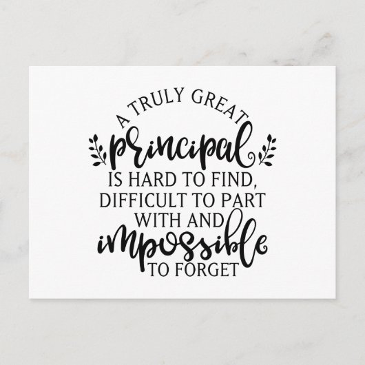 Belangrijkste ideeën op de dag van waardering briefkaart (Voorkant)