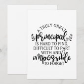 Belangrijkste ideeën op de dag van waardering feestdagenkaart (Voorkant / Achterkant)