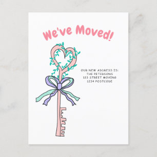 Belangrijkste illustratie van het huis: bewegende aankondigingskaart