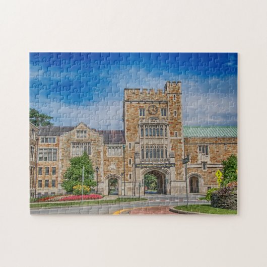 Belangrijkste ingang van het Vassar College in NY Legpuzzel (Horizontaal)