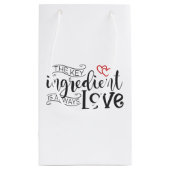 Belangrijkste ingrediënt is liefde Valentijn | Cad Klein Cadeauzakje (Achterkant)