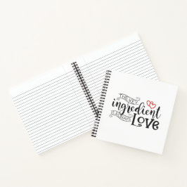 Belangrijkste Ingrediënt is Liefde Valentijn | Not Notitieboek