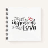 Belangrijkste Ingrediënt is Liefde Valentijn | Not Notitieboek (Voorkant)