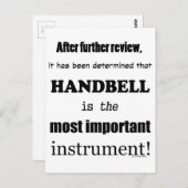 Belangrijkste instrument voor Handbell Briefkaart (Voorkant / Achterkant)