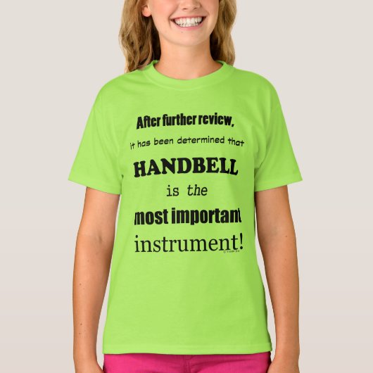 Belangrijkste instrument voor Handbell T-shirt (Voorkant)