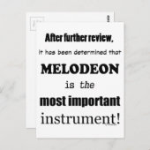 belangrijkste instrument voor Melodeon Briefkaart (Voorkant / Achterkant)