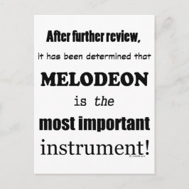 belangrijkste instrument voor Melodeon Briefkaart