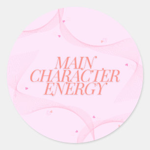 Belangrijkste karakteristieke energie ronde sticker