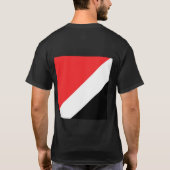 Belangrijkste kenmerken van het zeemlek en de vlag t-shirt (Achterkant)