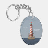 Belangrijkste keten van White Shoal Lighthouse Sleutelhanger (Voorkant Links)