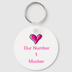 Belangrijkste ketting liefde voor nummer 1 sleutelhanger