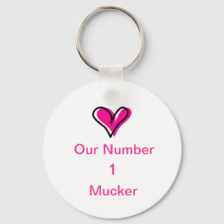 Belangrijkste ketting liefde voor nummer 1 sleutelhanger