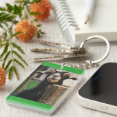 Belangrijkste ketting met aangepaste racegeit sleutelhanger (Voorkant Rechts)