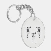 Belangrijkste ketting van de Griekse Evzone Sleutelhanger (Voorkant Links)