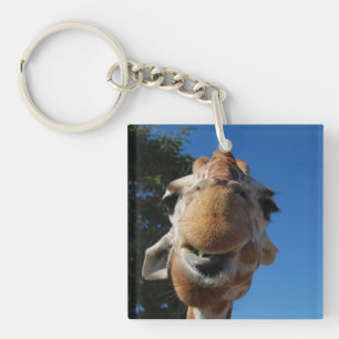 Belangrijkste ketting van Funny giraffe Sleutelhanger