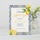 Belangrijkste knijp italiaanse Tegel bruids douche Kaart (Staand voorkant)