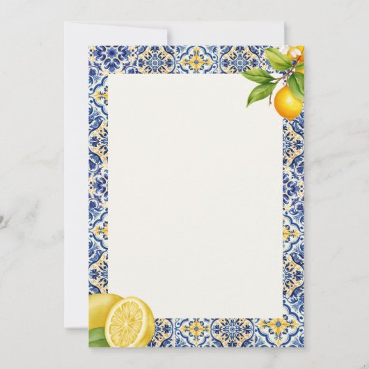 Belangrijkste knijp italiaanse Tegel bruids douche Kaart (Achterkant)