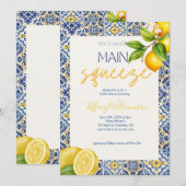 Belangrijkste knijp italiaanse Tegel bruids douche Kaart (Voorkant / Achterkant)