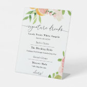 Belangrijkste knijpen Oranje handtekening Drinken  Reclamebord Met Voetstuk (Voorkant)