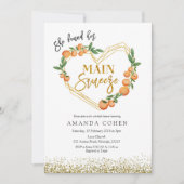 Belangrijkste knijpen Sinaasappel bruids douche ui Kaart (Voorkant)