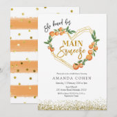 Belangrijkste knijpen Sinaasappel bruids douche ui Kaart (Voorkant / Achterkant)