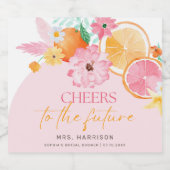 Belangrijkste knijpen Vrijgezellenfeest Sparkling Wijnetiket (Enkel label)