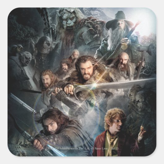 Belangrijkste kunst vierkante sticker (Voorkant)