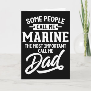 Belangrijkste Marine Papa Vaderdag Cadeau Kaart