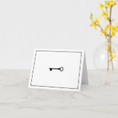 Belangrijkste minimalistische Kaart (Gele Bloem)
