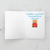 Belangrijkste Pensionering met Teddybeer en Apple Kaart (Binnen)