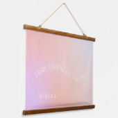 Belangrijkste personage energie pastel aura modern hangend wandkleed (Gebogen)